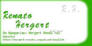 renato hergert business card